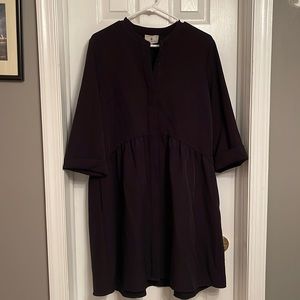 Tuckernuck Stretch Crepe Royal Shirt Dress, Size L